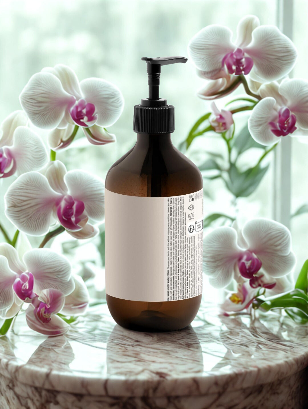 Hand & Body Wash, Peppermint & Dark Cedar