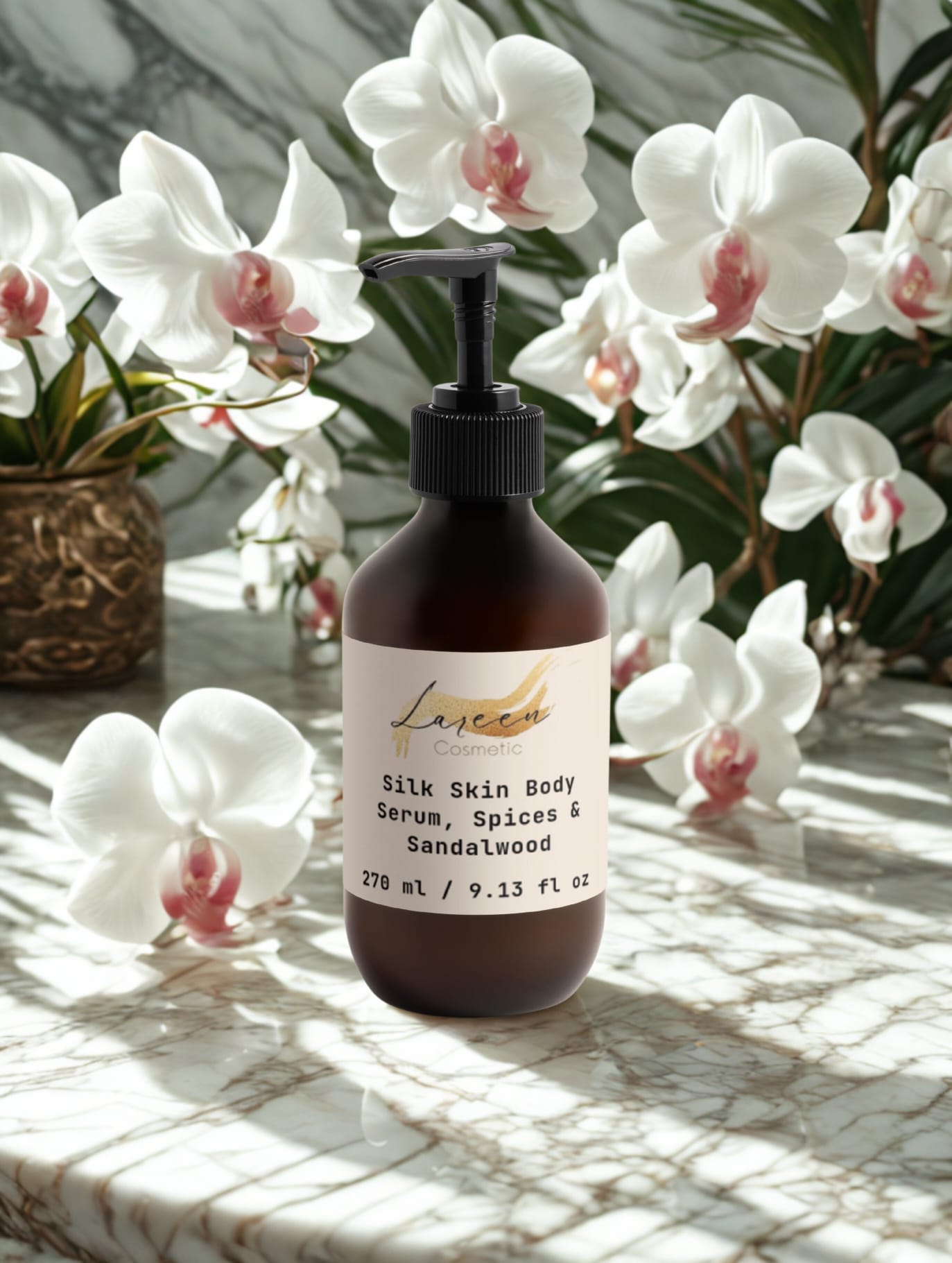 Silk Skin Body Serum, Spices & Sandalwood