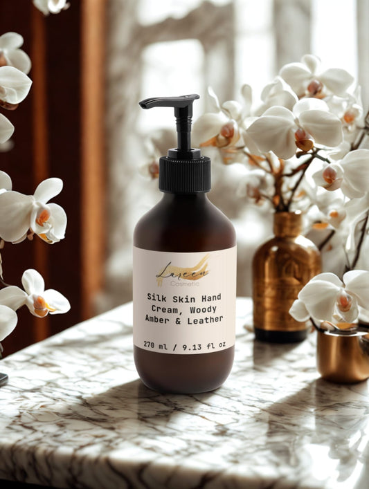 Silk Skin Hand Cream, Woody Amber & Leather